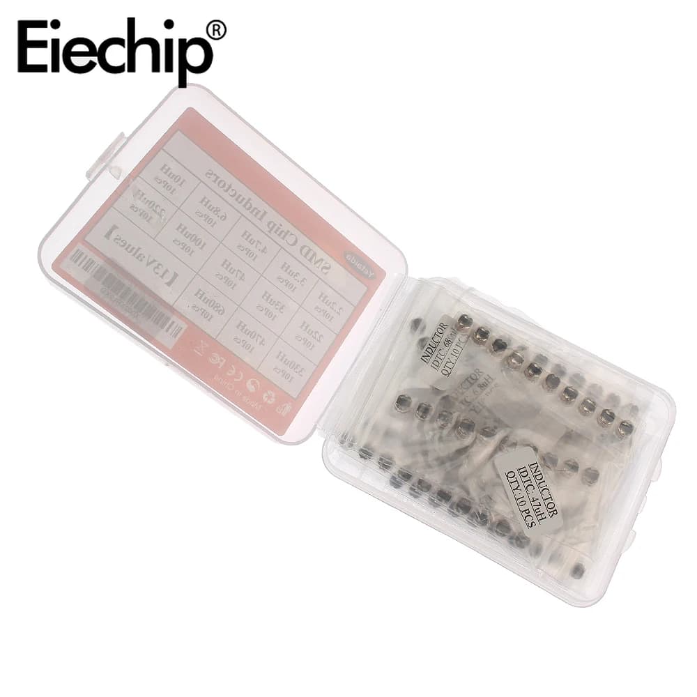 CD54 SMD Inductor Kit | 130-Piece Assortment (2.2uH-680uH) | For DC-DC Converters & Power Circuits - Thumbnail 5