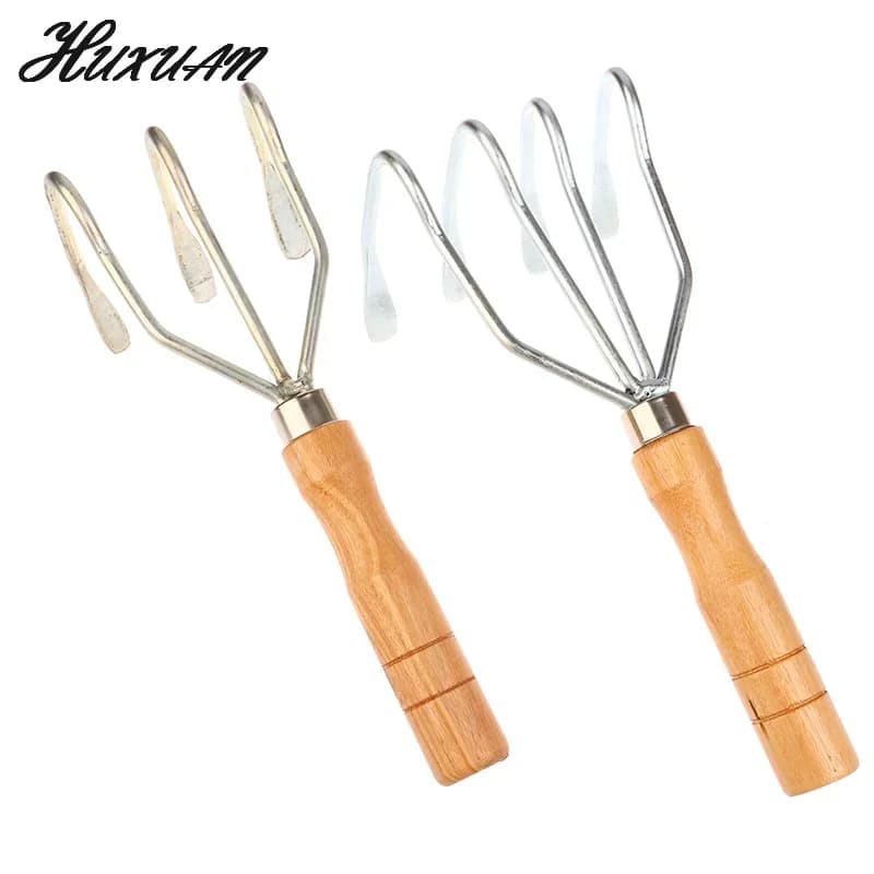 4-Foot Garden Rake | Heavy-Duty Tidal Flat & Farm Tool | Multi-Purpose Squat Rake for Soil - Thumbnail 2