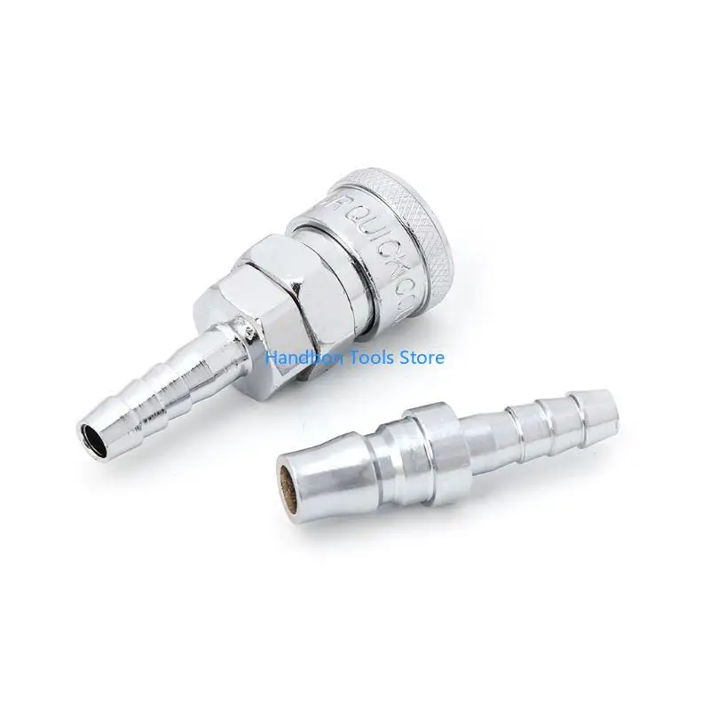 8mm Pneumatic Quick-Connect Coupler Set | 2-Pack for Air Compressor Lines - Thumbnail 4
