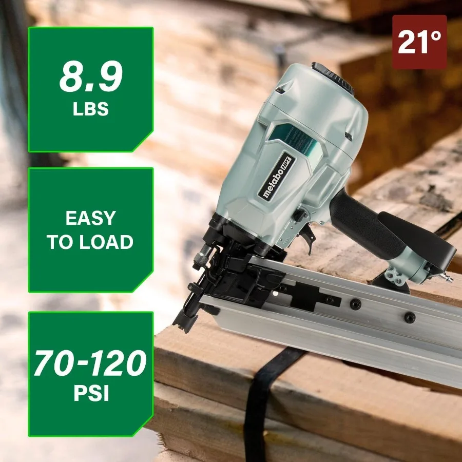 Pro-Preferred Framing Nailer | Tool-less Depth Adjustment | Heavy-Duty Pneumatic Power Nailers - Thumbnail 2