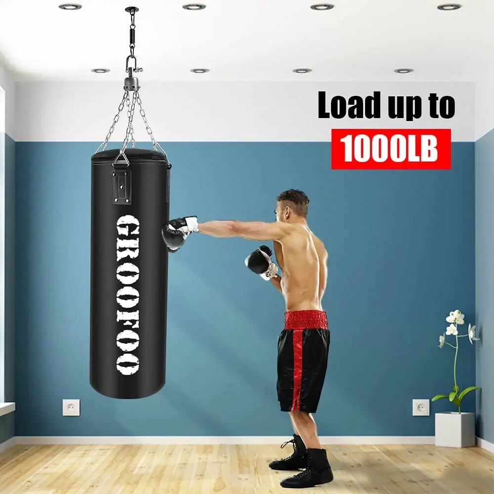 Heavy-Duty Swing Hanging Kit | Ceiling Hook & Spring Hardware for Porch Swings, Hammocks & Gym Equipment - Thumbnail 4