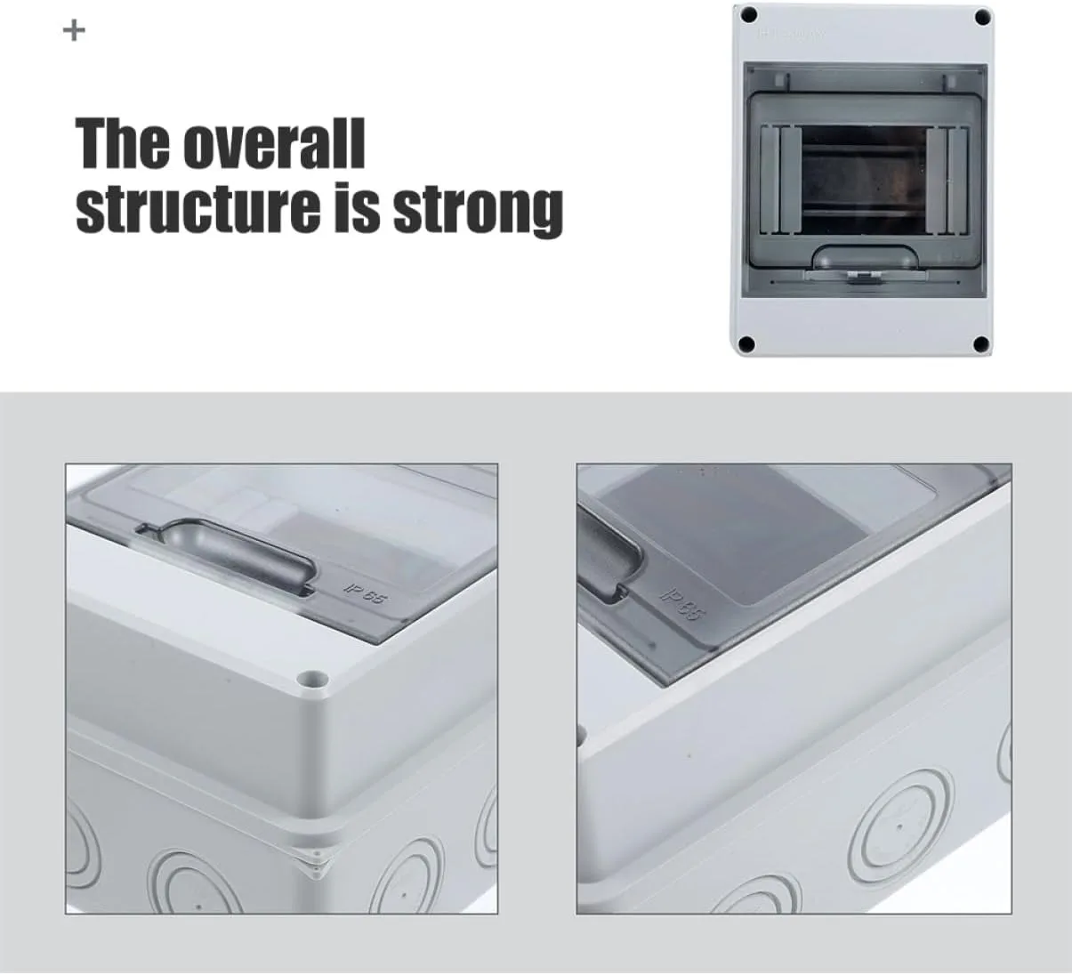 DIN Rail Enclosure | IP65 Rated Wall-Mount Electrical Box | Circuit Breaker Protection - Thumbnail 3