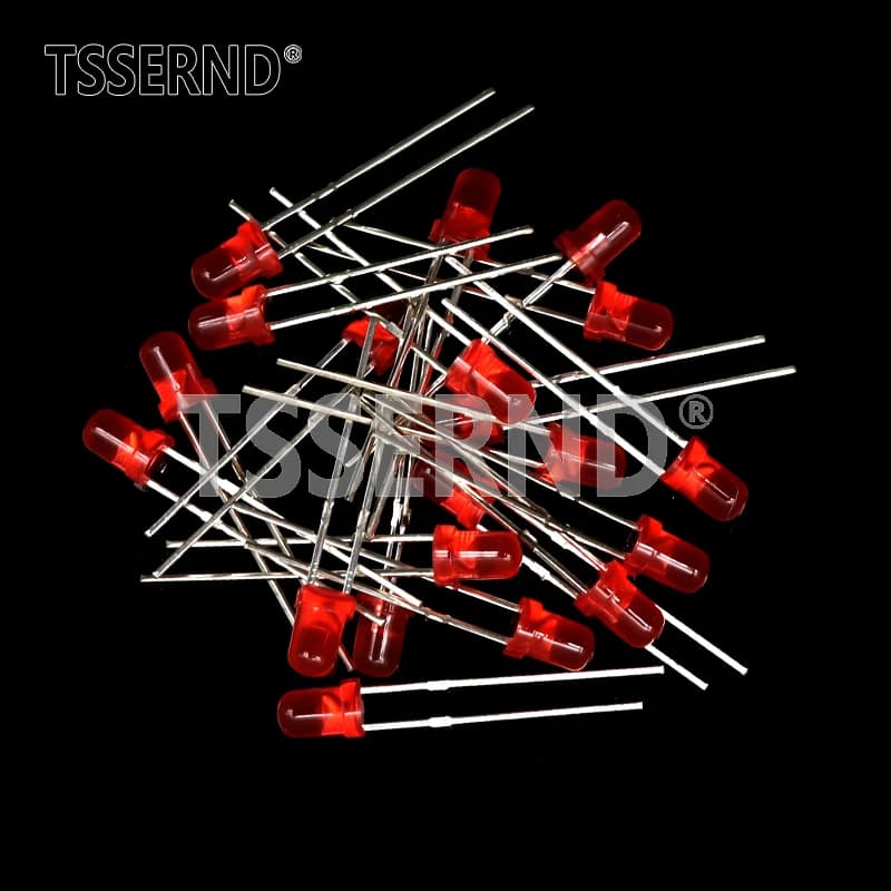 LED Diode Assortment Kit | 3mm F3 | 60 or 100-Piece Multi-Color Set for DIY Electronics - Thumbnail 7