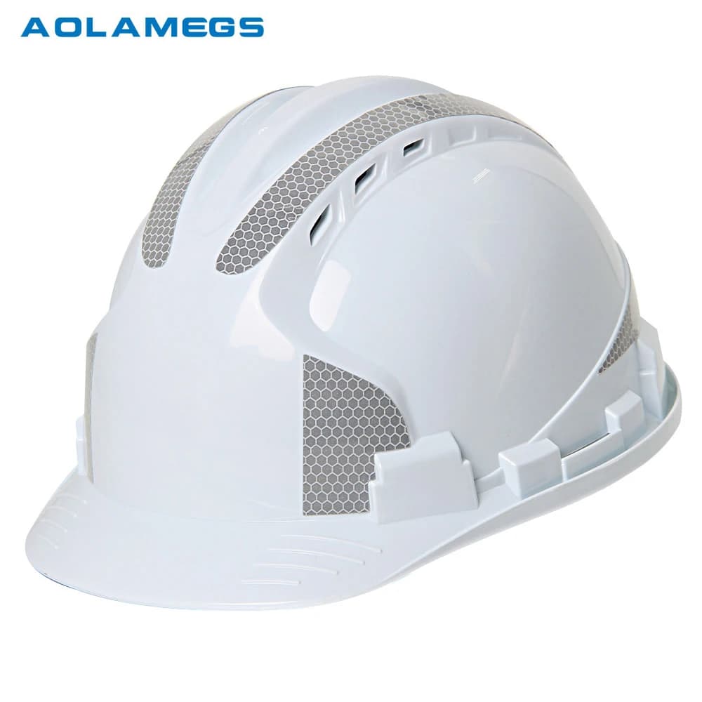 Construction Hard Hat | Thickened ABS with Reflective Stickers | Engineer Workplace Safety - Thumbnail 2