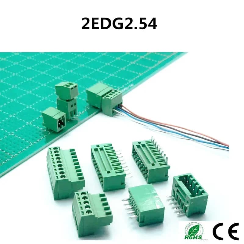 Screw Terminal Block Set | 2.54mm to 5.08mm PCB Connectors | 2-12 Pin Male & Female Headers - Thumbnail 2
