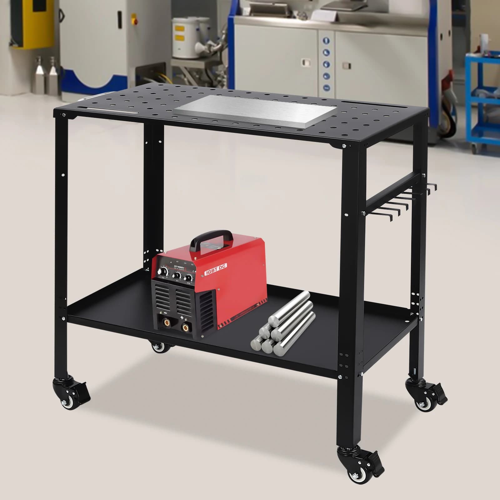 Welding Table | 36 x 18 Portable Workbench with Fixturing Holes - Thumbnail 3