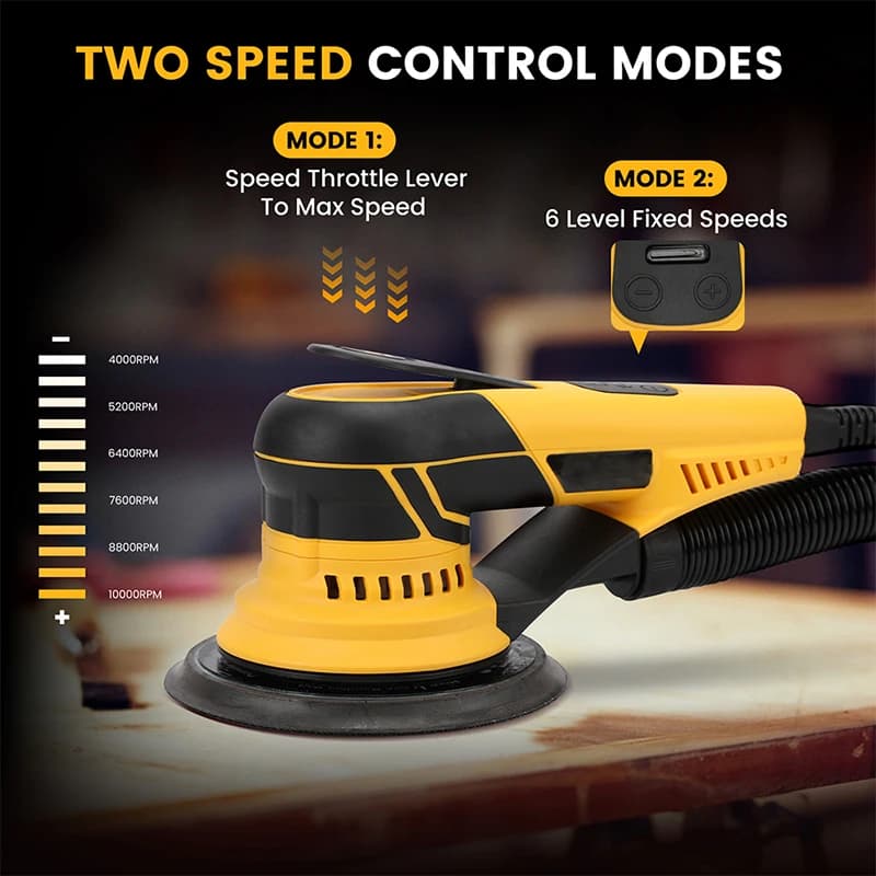 5.0 Eccentricity Orbital Sander | Electric Random Motion | Auto & Wood Sanding Machine - Thumbnail 5