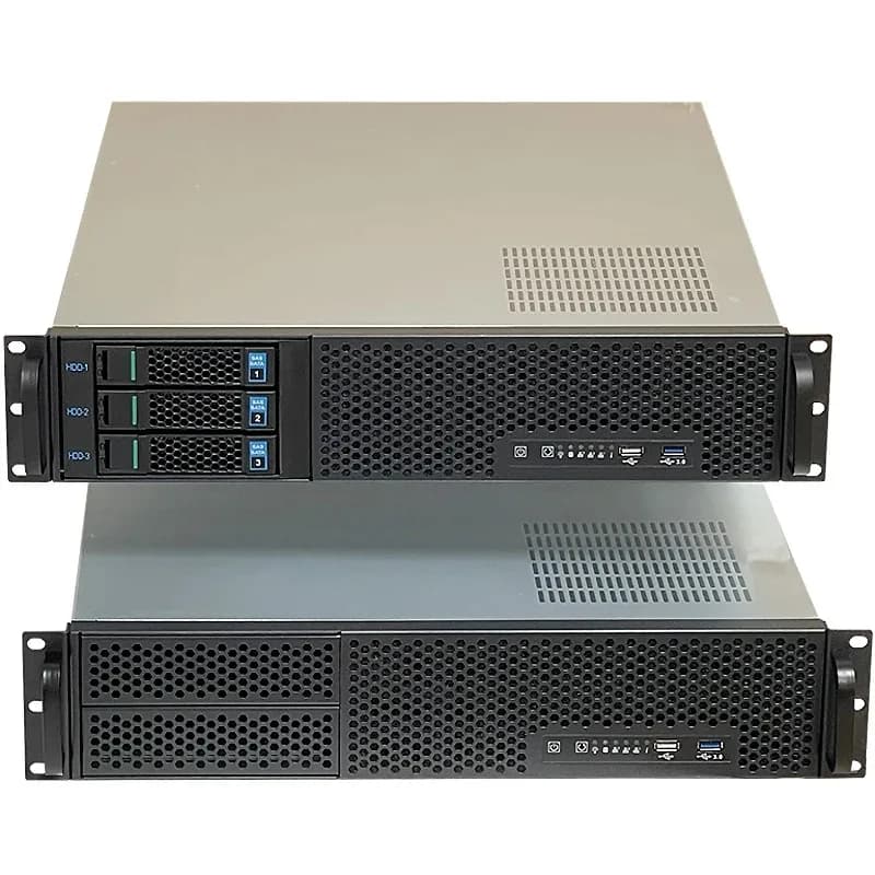 2U Server Chassis | 9-Bay Hot-Swap HDD Rackmount | 550mm Depth for High-Density Storage - Thumbnail 2
