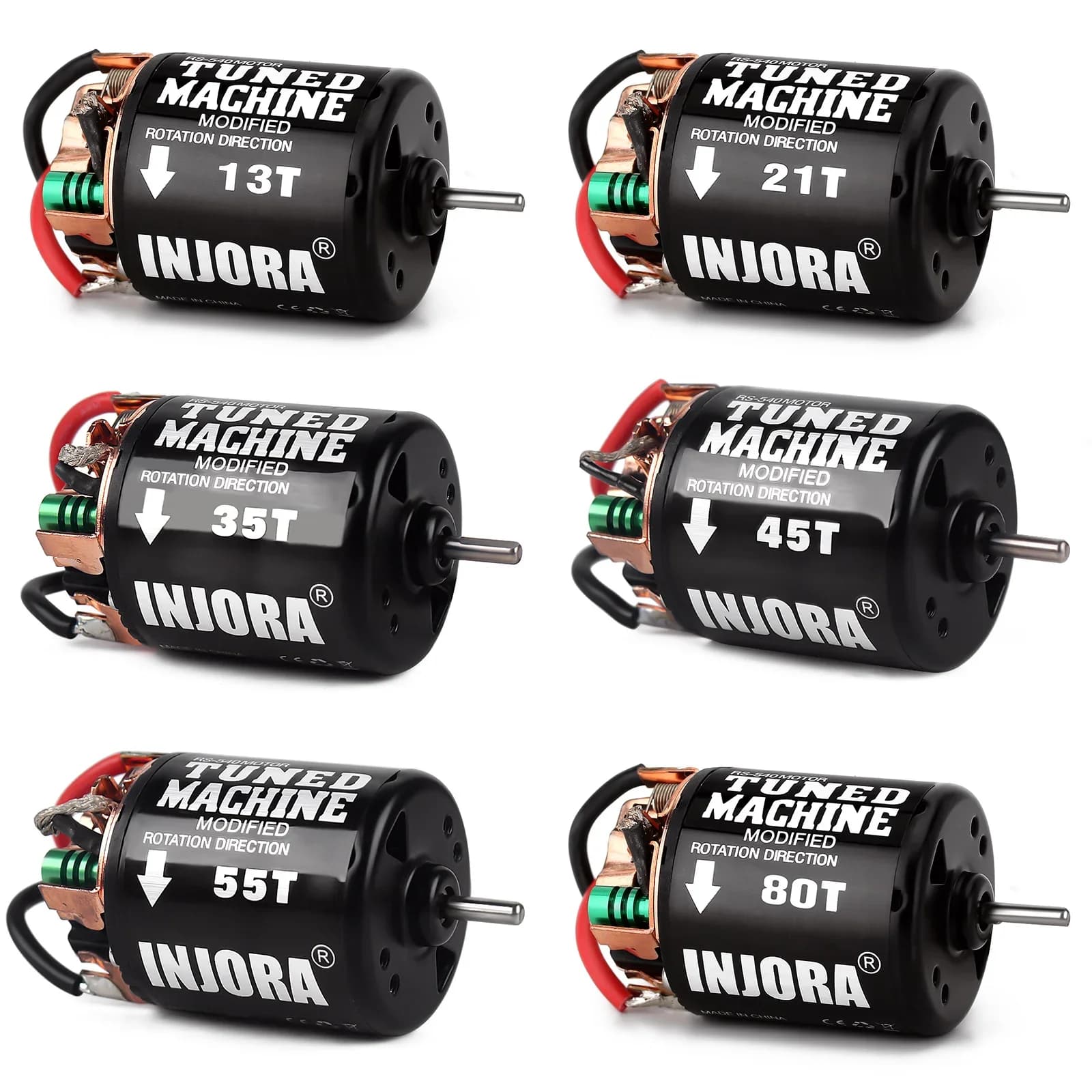 540 Brushed Motor | Waterproof 13T-80T | For Axial SCX10 & Redcat Gen8 RC Crawlers - Thumbnail 3