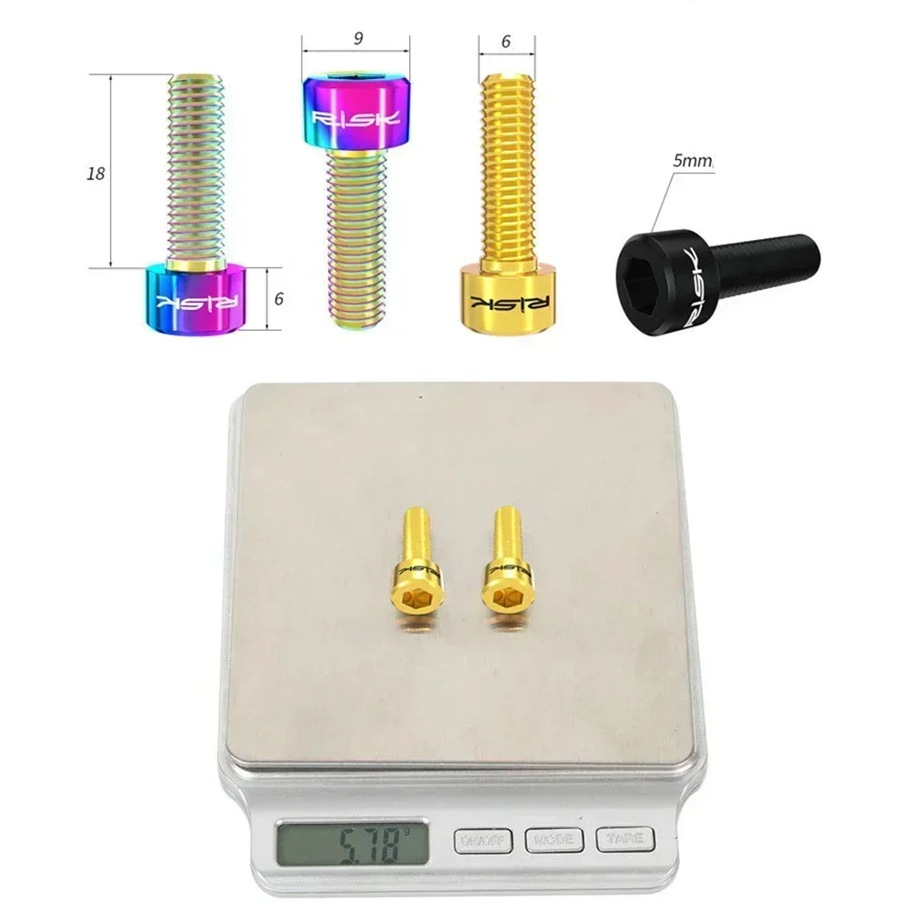 Alloy Crankarm Bolts | 2pcs M6x18mm for Shimano ULTEGRA | Hollow Tech Bicycle Screws & Clamp Kit - Thumbnail 4