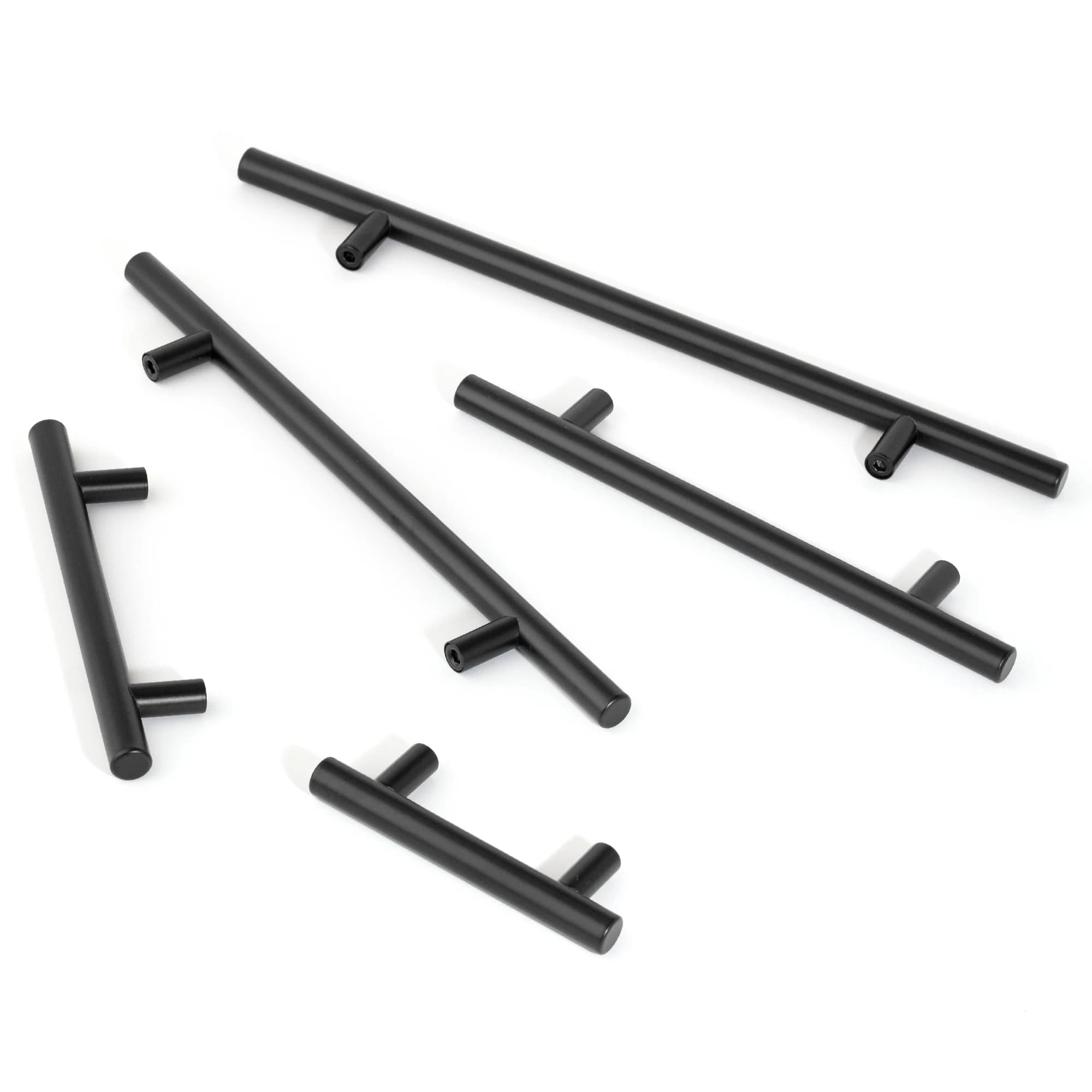 Black Door Handles | Heavy-Duty Stainless Steel | Long Pulls for Kitchen Cabinets - Thumbnail 5