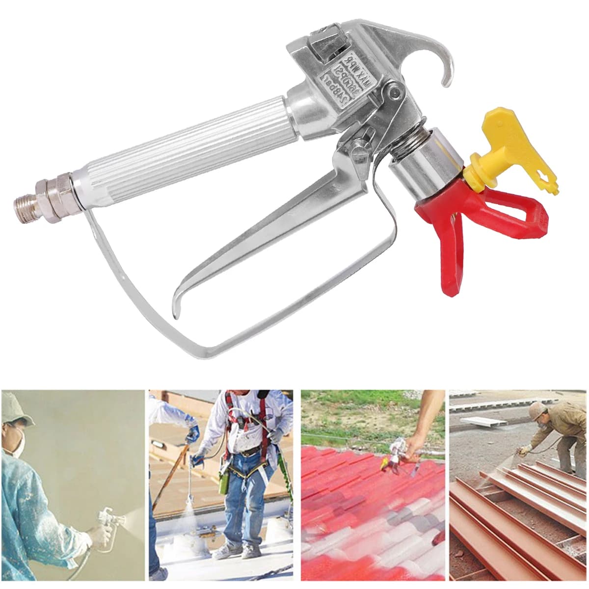 3600PSI High Pressure Airless Sprayer | Includes 517 Tip & Nozzle Guard | Pump Spray Gun Machine - Thumbnail 3