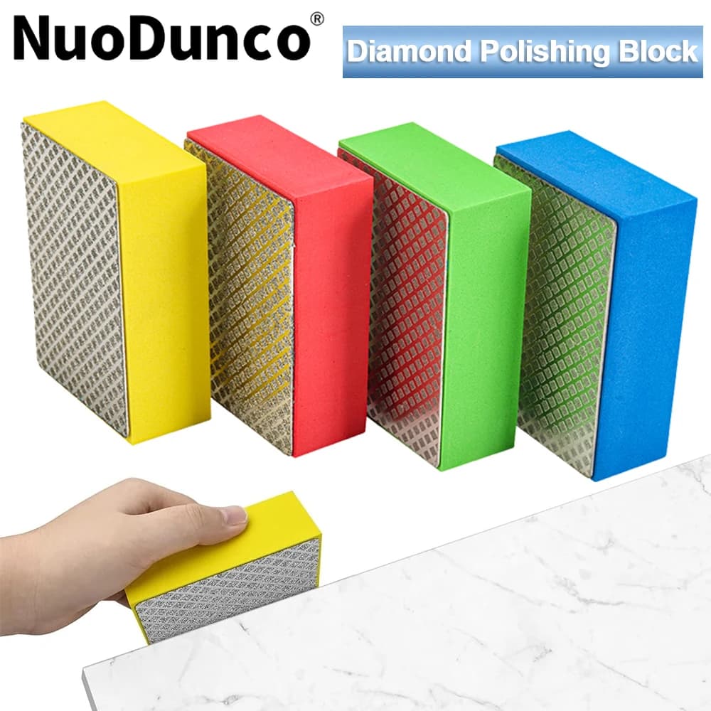 Diamond Polishing Pad Set | 4-Piece Grit Kit for Stone, Tile & Glass | 60-100-200-400 - Thumbnail 2