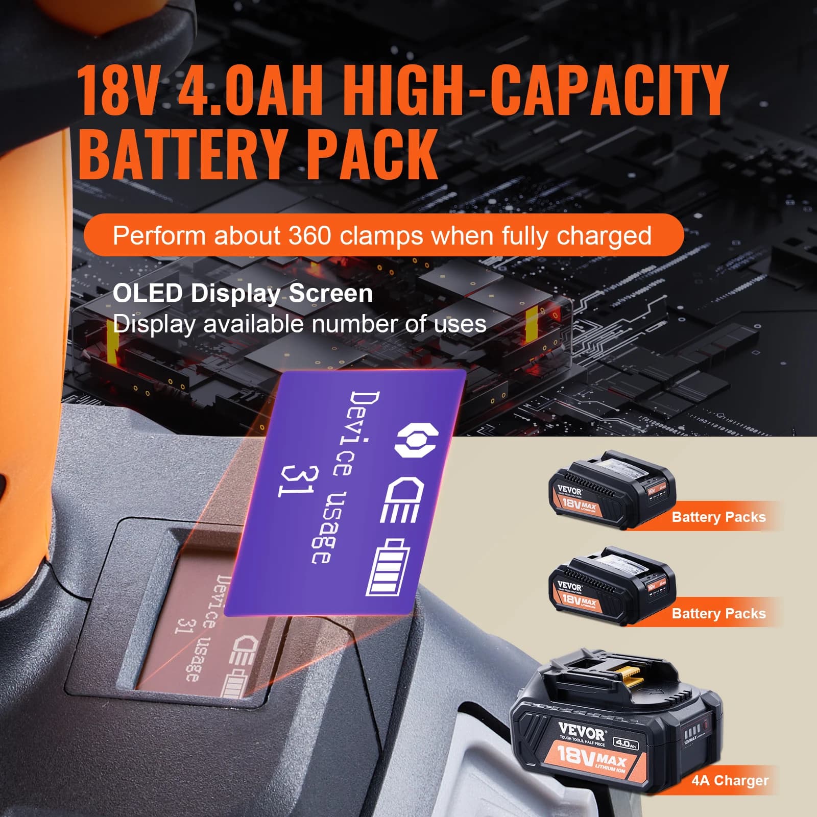 18V Brushless Pro Press Tool | 1/2 to 2 Capacity for Stainless Steel, Copper & PEX | 6-Jaw Kit - Thumbnail 4