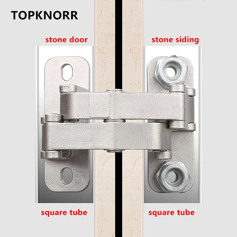 Stone & Fire Door Hinge | 180° Adjustable Invisible Design | For Marble & Hydrant Doors - Thumbnail 4