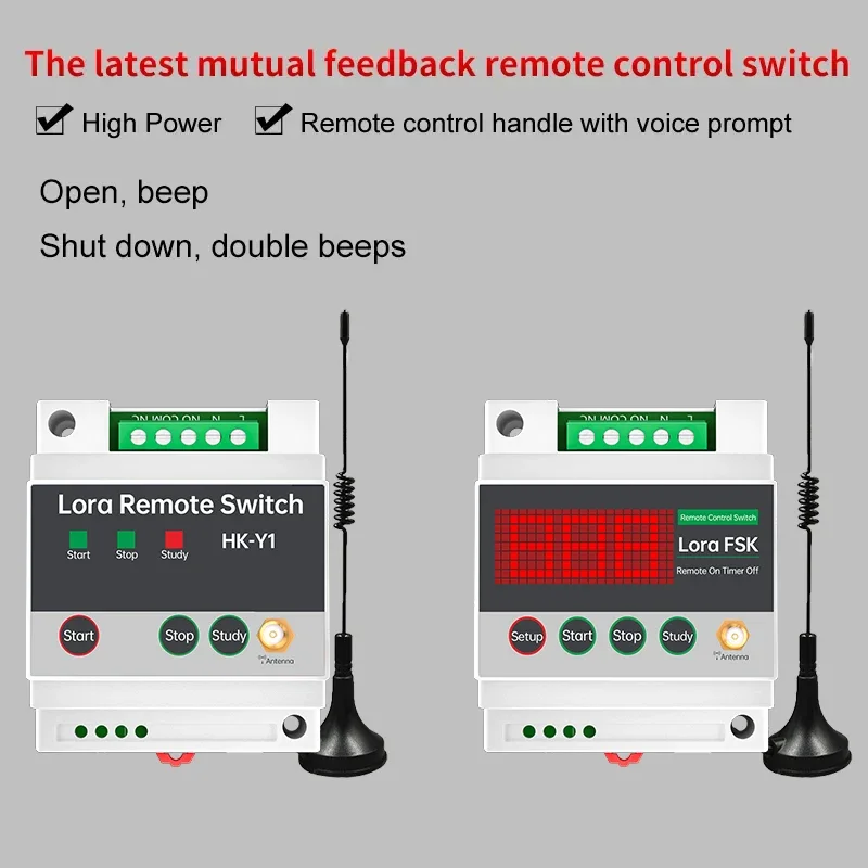 Wireless Pump Remote Switch | 433MHz Long-Range Relay | 12V-380V Universal Control - Thumbnail 3