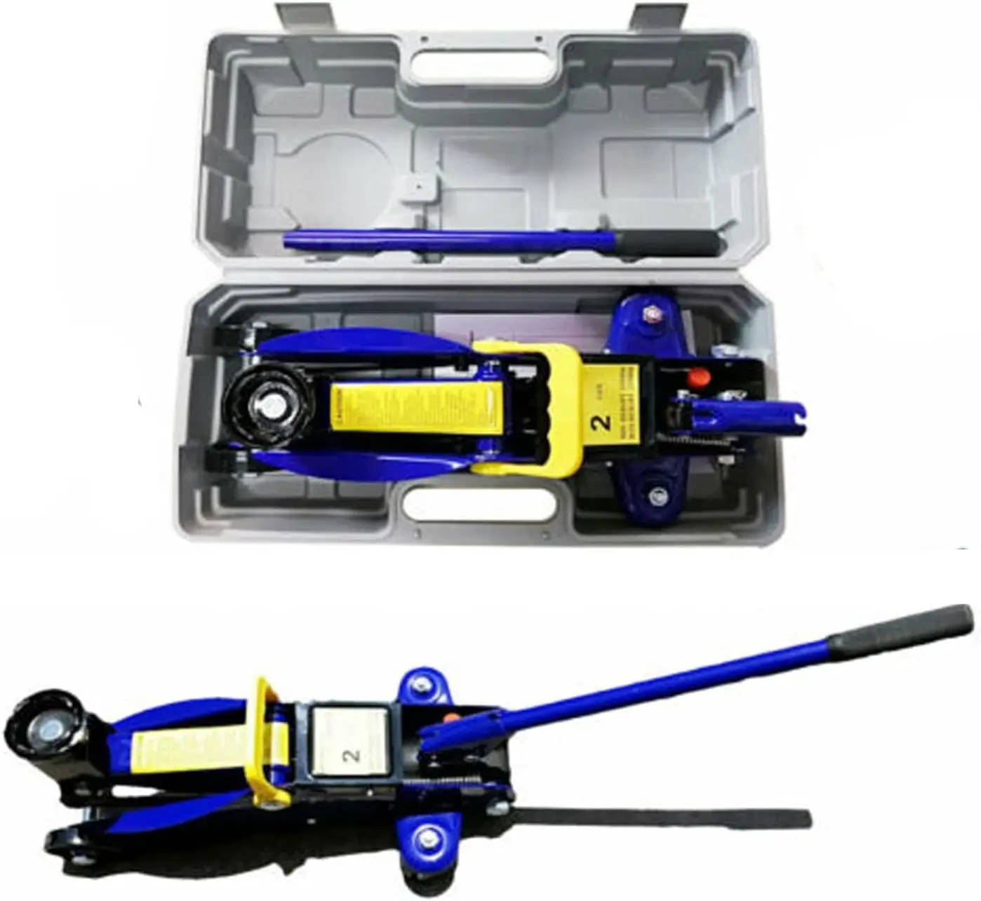 Low-Profile Floor Jack | 2-Ton Heavy-Duty Lift | For Car, Van & Garage Tire Repair - Thumbnail 2