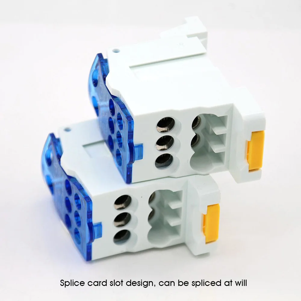 DIN Rail Terminal Block | 80A-500A High-Current Distribution | UKK Series Junction Box - Thumbnail 3