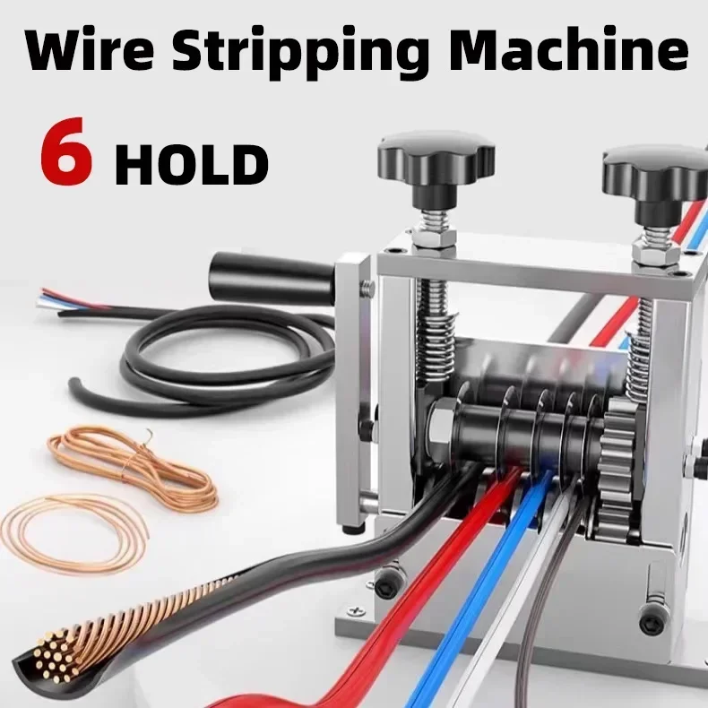 Wire Stripping Machine | 0.5-60mm² Capacity | Rust-Proof Blades for Copper Recycling - Thumbnail 2
