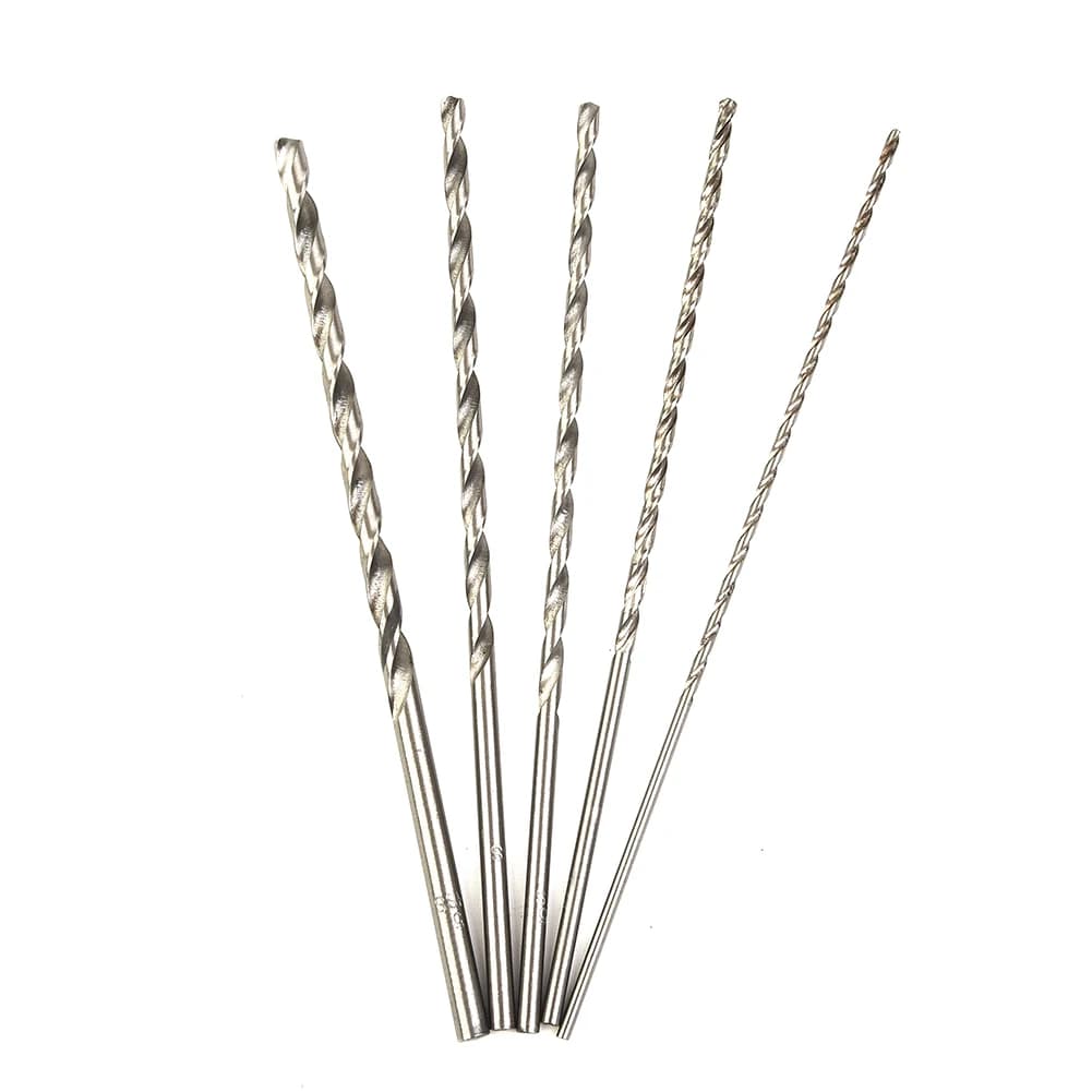 Long HSS Drill Bits | 150mm Length | 5-Piece Set for Wood, Aluminum & Plastic - Thumbnail 5