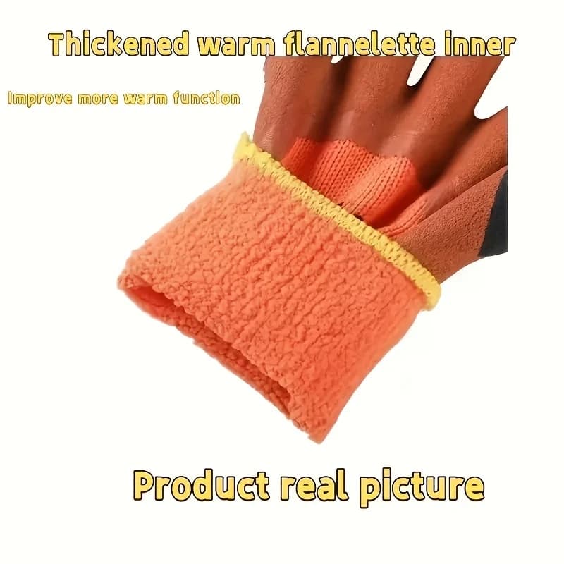 10-Pair Waterproof Winter Work Gloves | Nylon & Lead-Free | Cold Weather Outdoor Work Bundle - Thumbnail 6