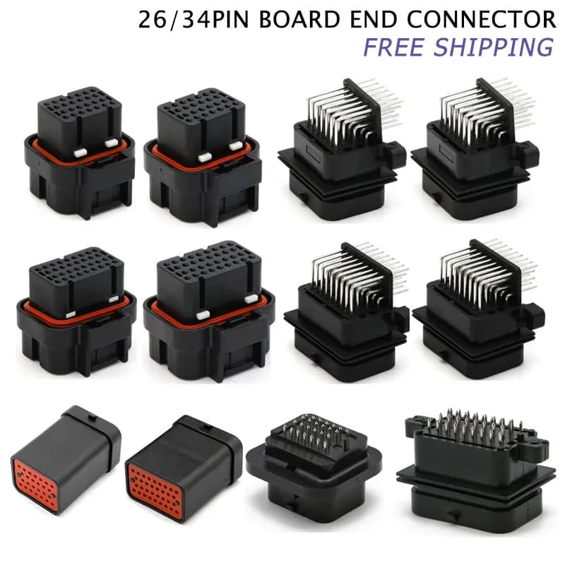 Automotive Connector Kit | 26 & 34 Pin ECU Plug | Waterproof PCB-to-Board Terminals - Thumbnail 2