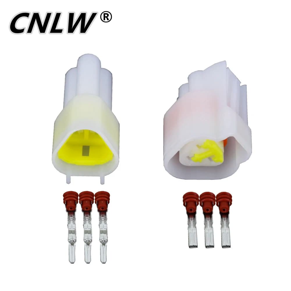 3-Pin Waterproof Automotive Connector | DJ7031Y-2.3-11/21 | Male & Female Electrical Terminals - Thumbnail 2