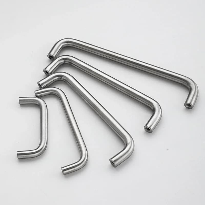 Steel U-Handle | Welded Sheet Metal | Professional Wardrobe & Cabinet Door Handle - Thumbnail 3