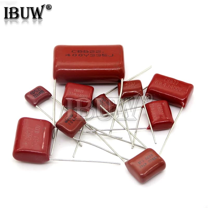 Professional-Grade Polypropylene Film Capacitor Kit | 10-Piece Set | 63V-630V Range | 100pF to 1µF Values - Thumbnail 3