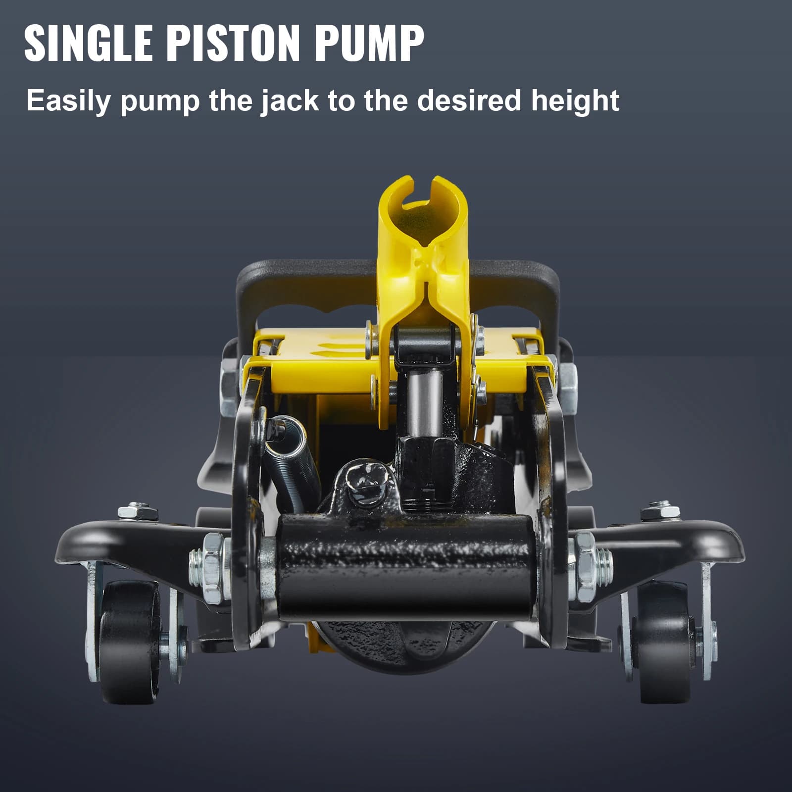 Low-Profile Floor Jack | 2.5-Ton Heavy-Duty Lift | Hydraulic Piston Pump for Racing & Garage - Thumbnail 5