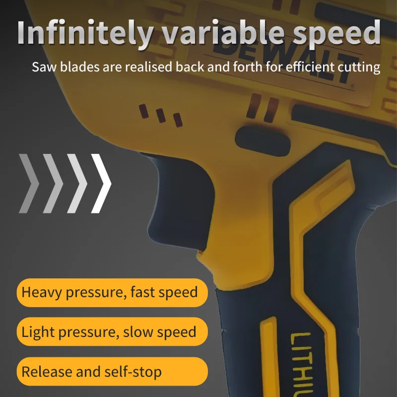 DeWalt 20V MAX Cordless Reciprocating Saw | Professional Wood & Metal Cutting Tool with Blades - Thumbnail 3