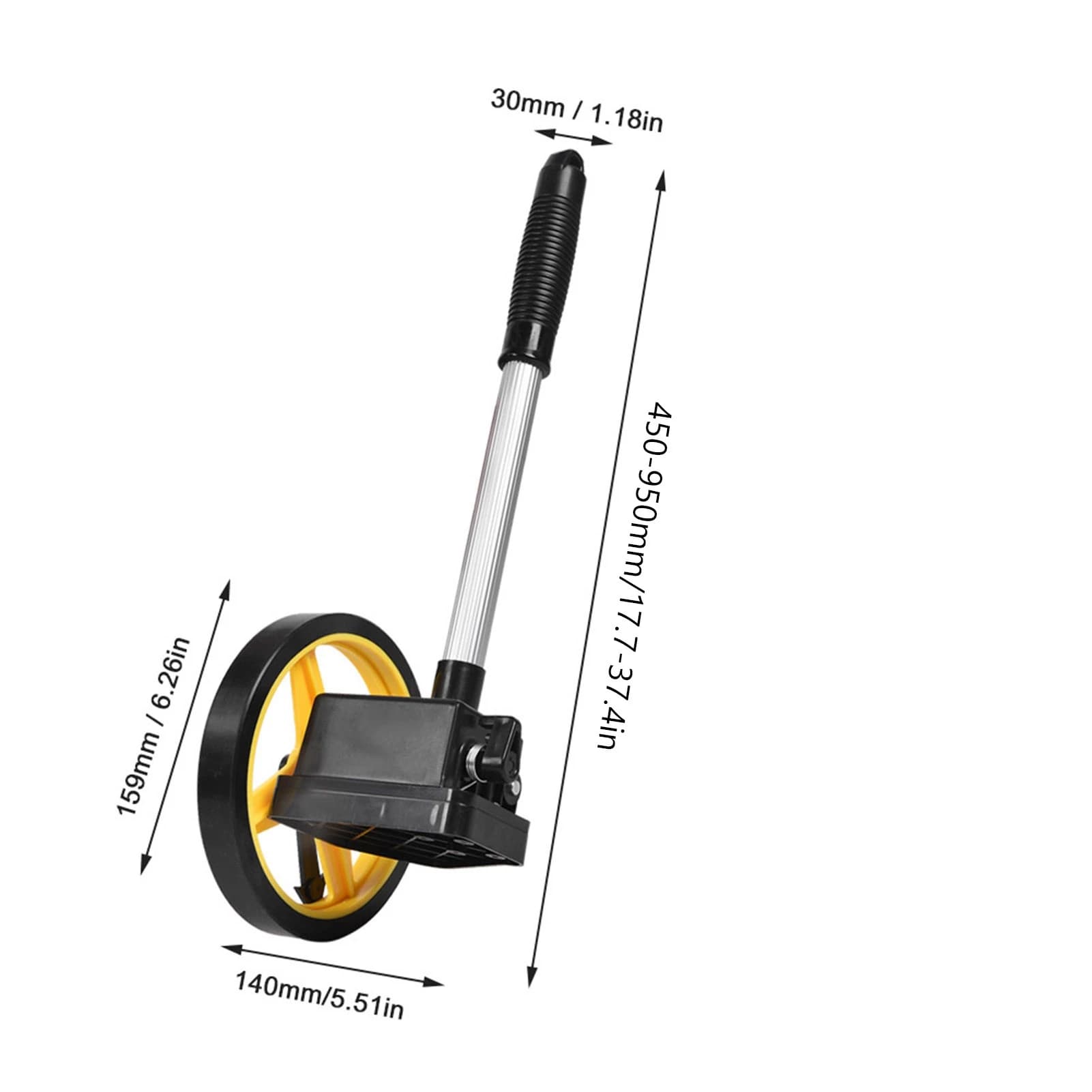 Measuring Wheel | 0-9999.9m Range | Multi-Purpose Distance Roller - Thumbnail 6