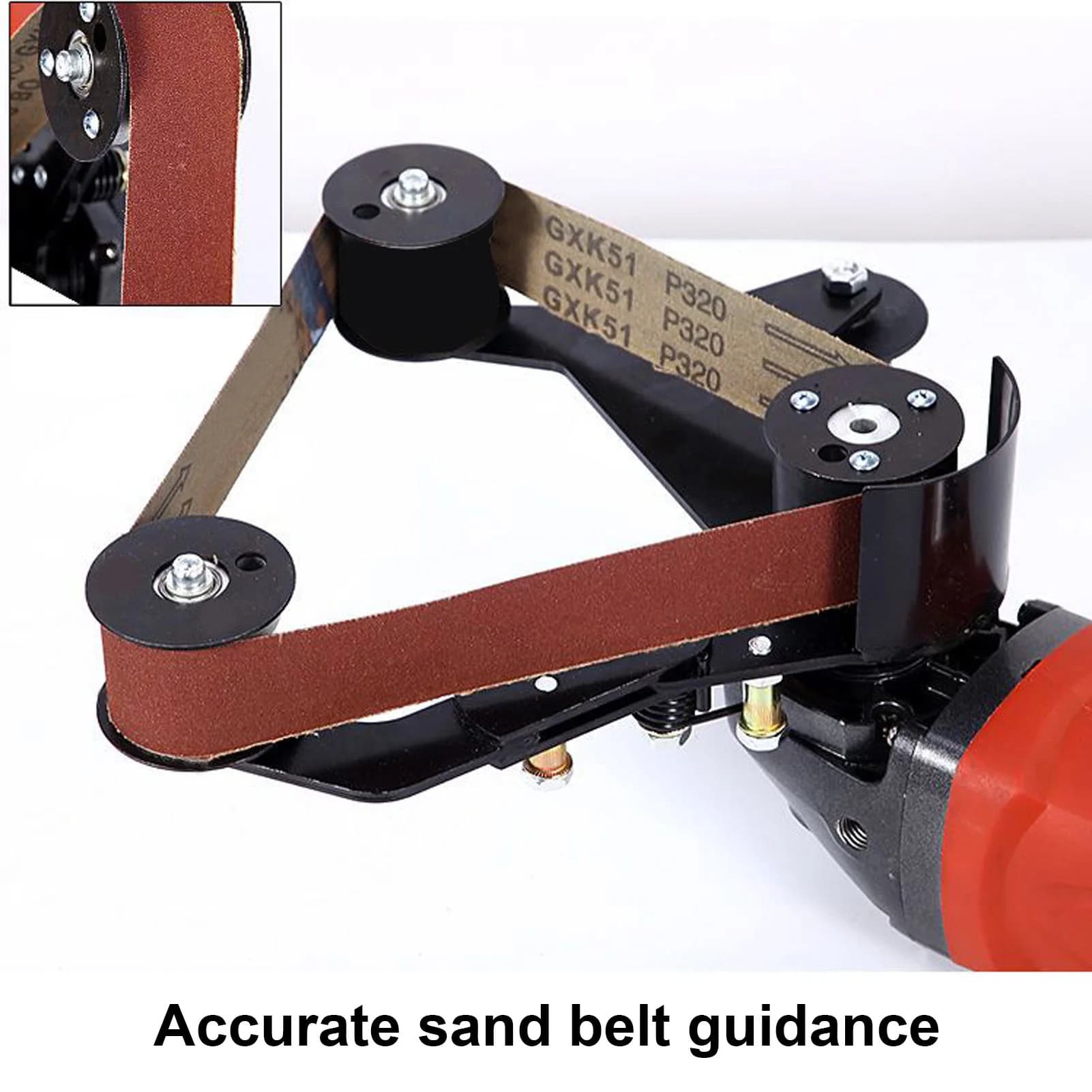 Mini Belt Sander | Precision Tube & Pipe Polisher | Compact DIY Grinding Tool - Thumbnail 4