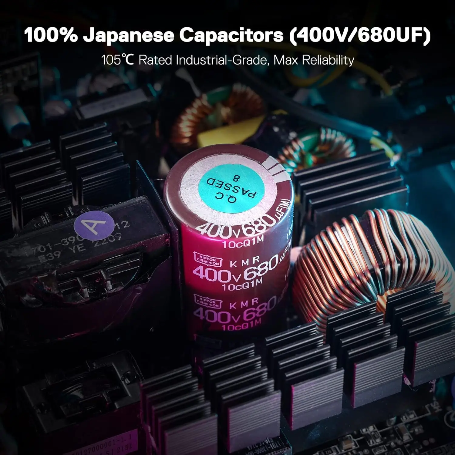 850W ATX 3.0 Power Supply | 80 Plus Gold Certified | Fully Modular & Compact 160mm Design - Thumbnail 4