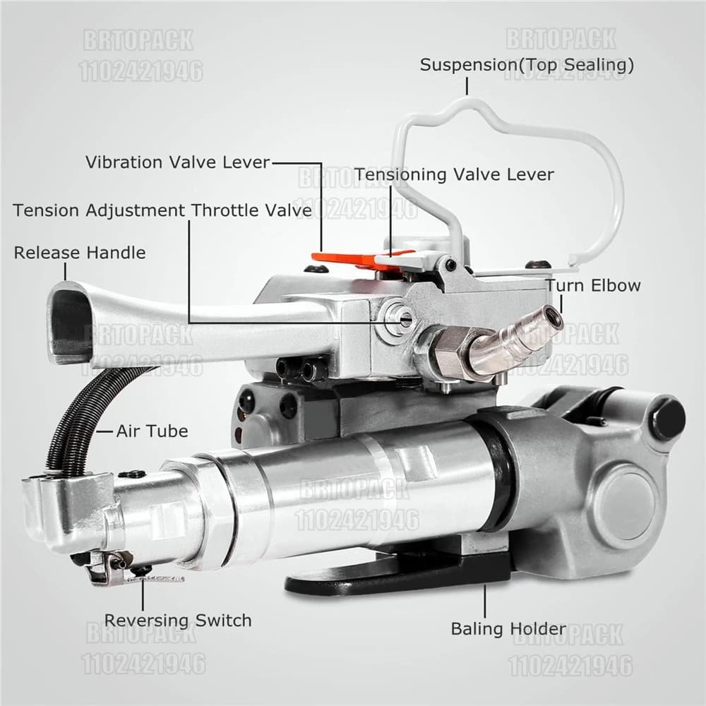 Handheld Strapping Tool | Portable Plastic Banding Machine for Secure Packing - Thumbnail 5