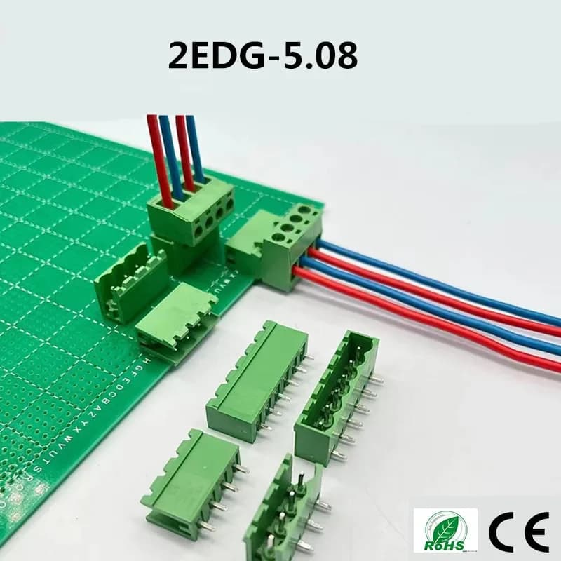 Screw Terminal Block Set | 2.54mm to 5.08mm PCB Connectors | 2-12 Pin Male & Female Headers - Thumbnail 4