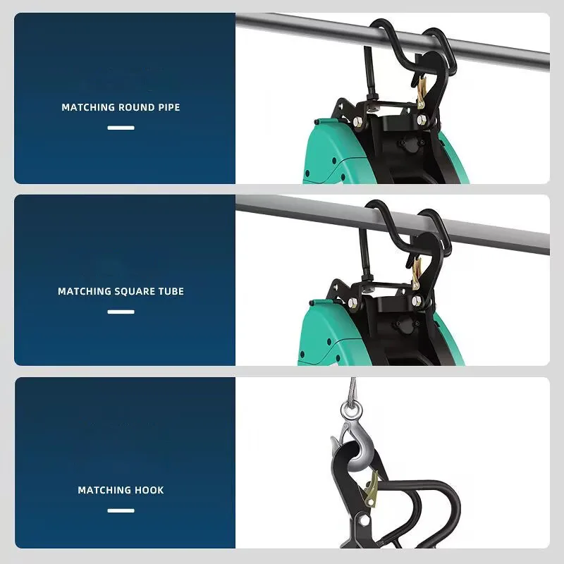 160KG Electric Hoist | 220V Remote Control Winch for Home & Workshop - Thumbnail 6