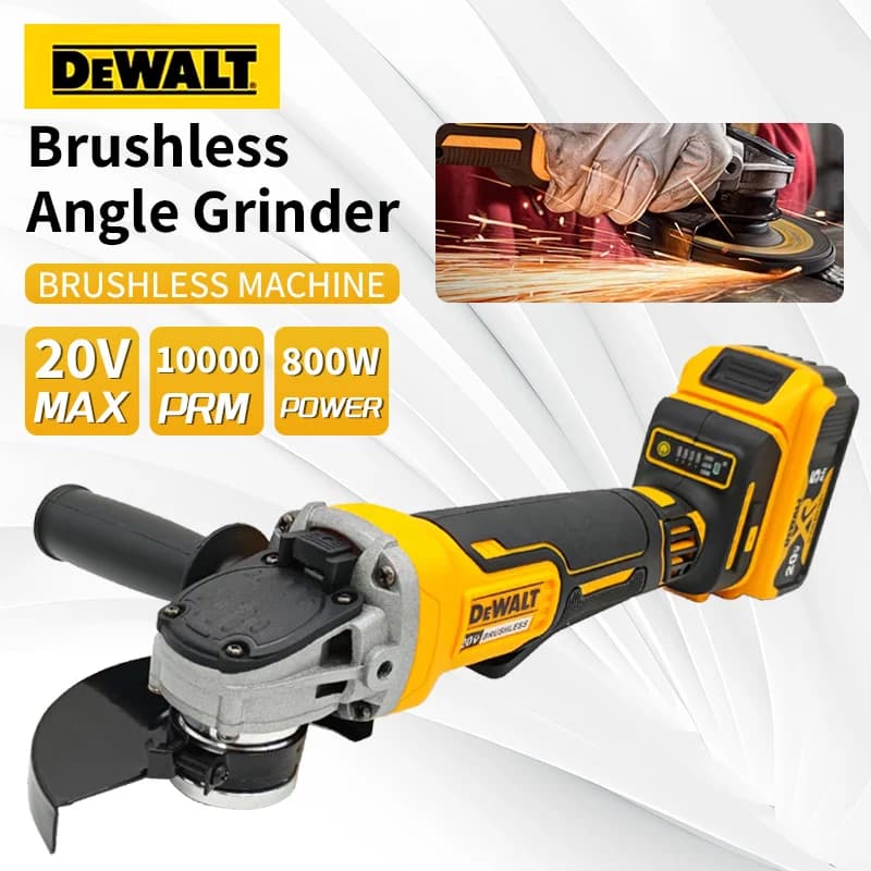 DEWALT DCG405 20V MAX Cordless Angle Grinder | 125mm Brushless Motor | Metal & Wood Cutting - Thumbnail 4