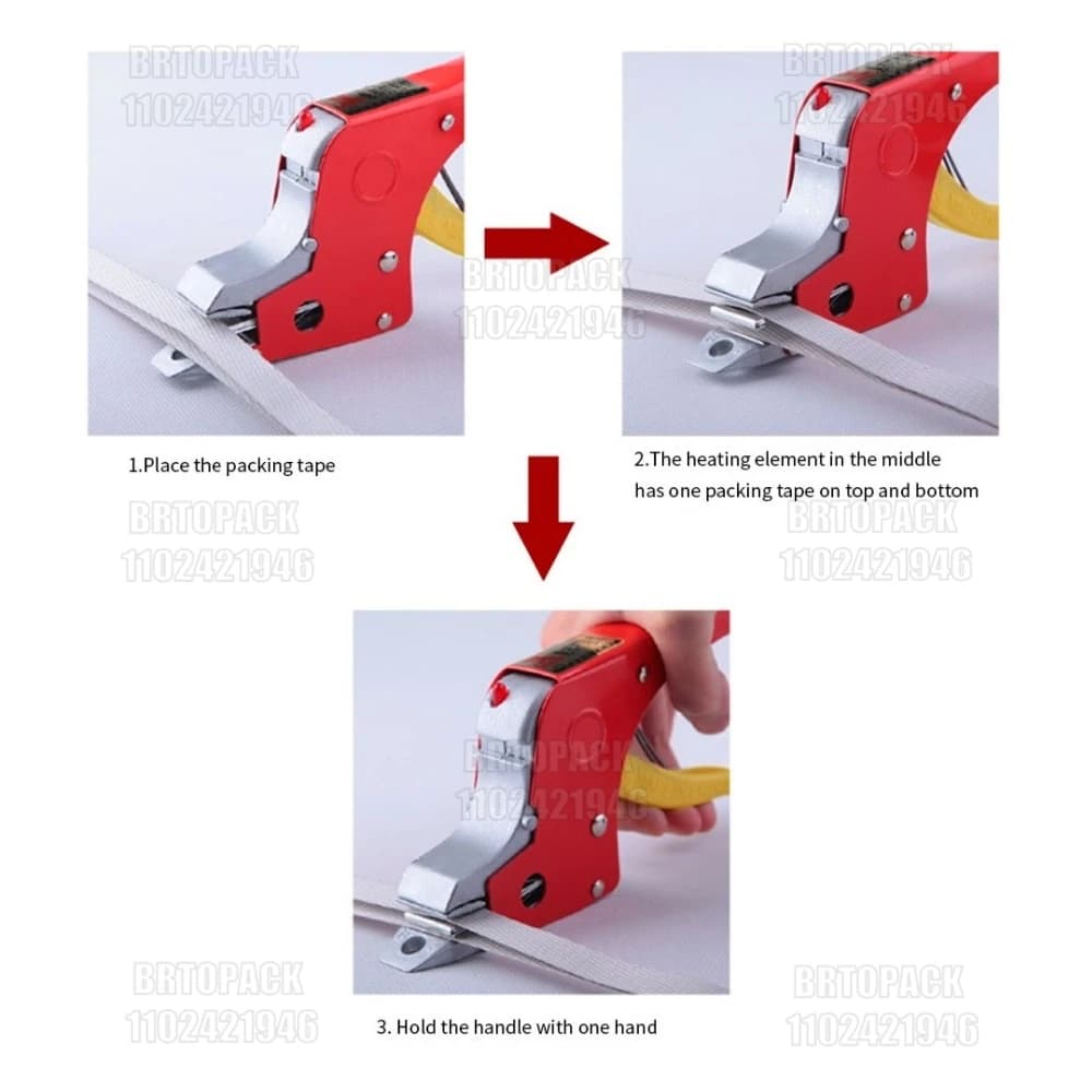 Electric Strapping Tool | Thermal Welding Sealer for PP Bands | 110V/220V Manual Operation - Thumbnail 5