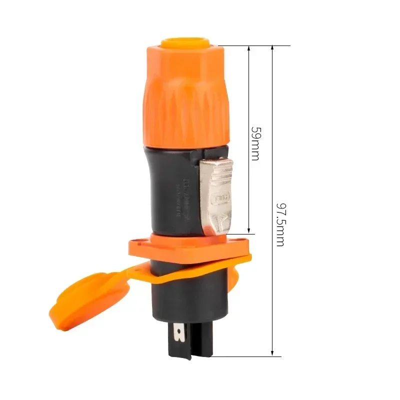 3-Pin XLR Power Connector | IP65 Waterproof | 20A Stage Lighting & LED Display Cable - Thumbnail 4