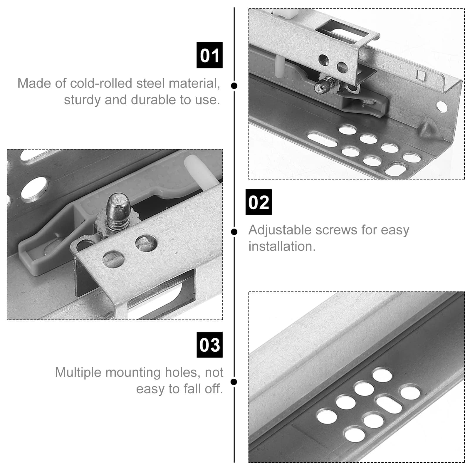 Soft-Close Drawer Slides | 2-Pack Undermount Rails for Silent, Smooth Cabinet Operation - Thumbnail 5