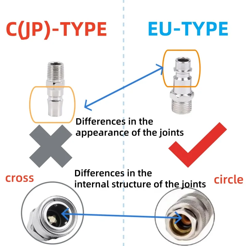 Quick-Connect Air Coupler | 1/4, 3/8, 1/2 NPT Male Thread | Industrial-Grade Brass Fitting - Thumbnail 2