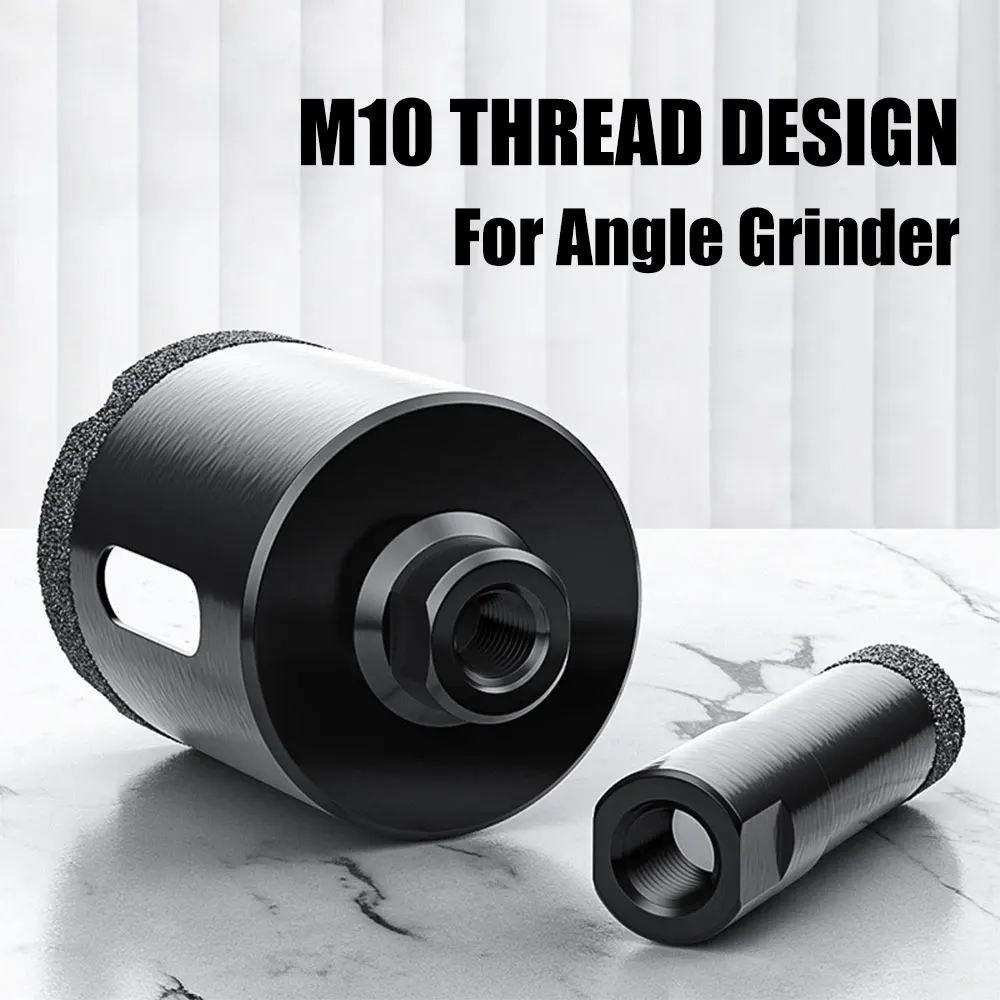 Diamond Drill Bit for Porcelain & Granite | M10 Core Hole Saw | Dry Cutting for Tile & Glass - Thumbnail 3
