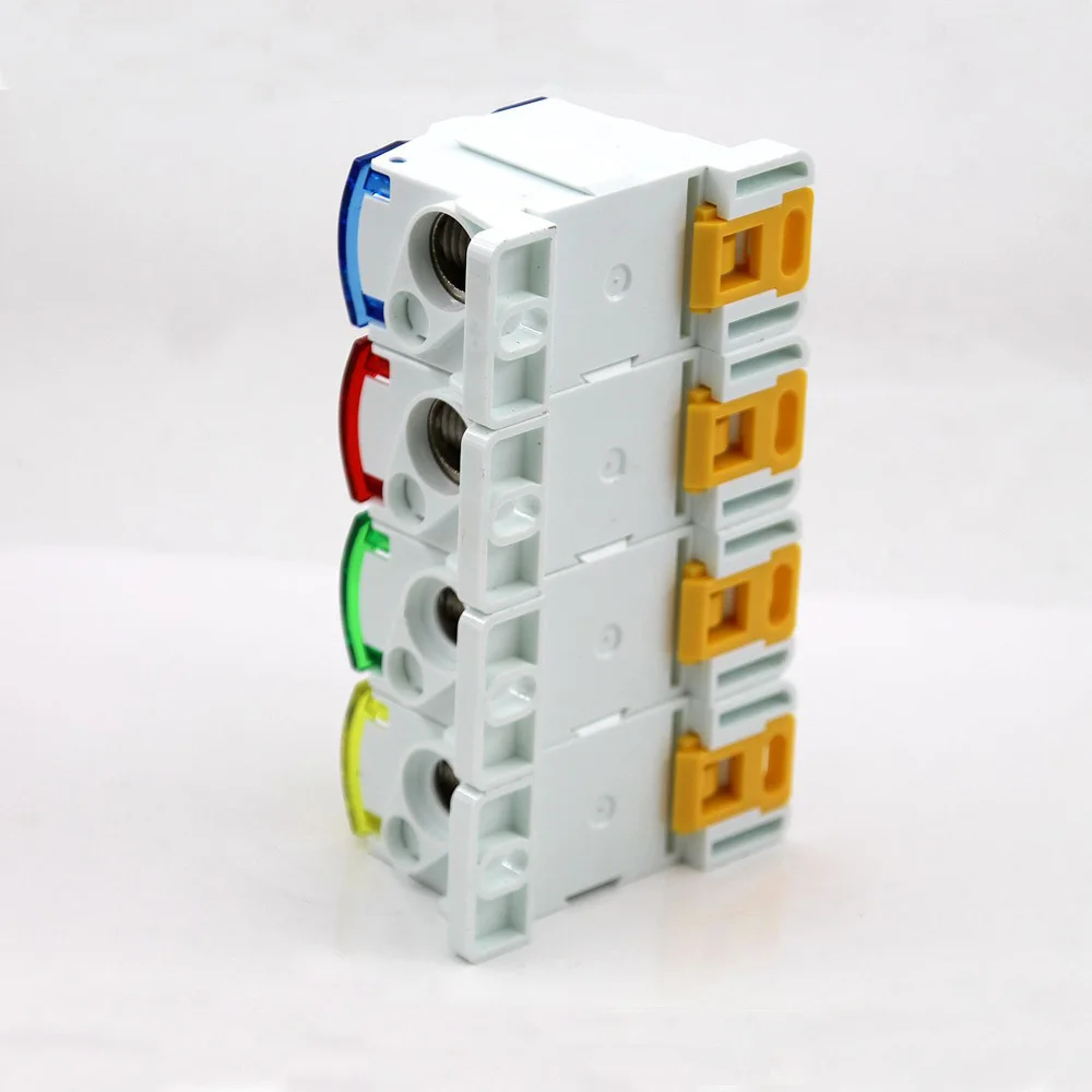 DIN Rail Terminal Block | 80-500A Power Distribution | Single-Pole Junction Box