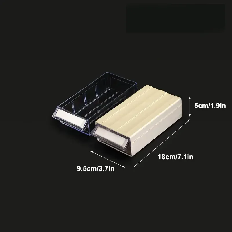 Desktop Organizer Drawers | 6-Pack 180x95mm Storage | For Hardware, Mall Parts & Workshop Components - Thumbnail 2
