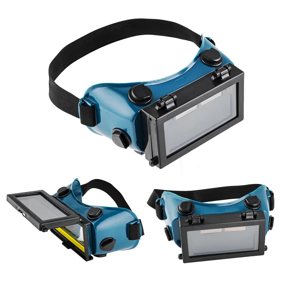 Auto-Darkening Welding Helmet | Solar-Powered Arc Protection | Welder Safety Goggles - Image 1