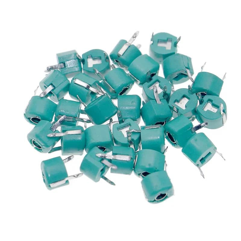 Adjustable Ceramic Capacitor Kit | 6mm DIP Trimmer | 5-120pF Range | 50-Piece Set - Thumbnail 4