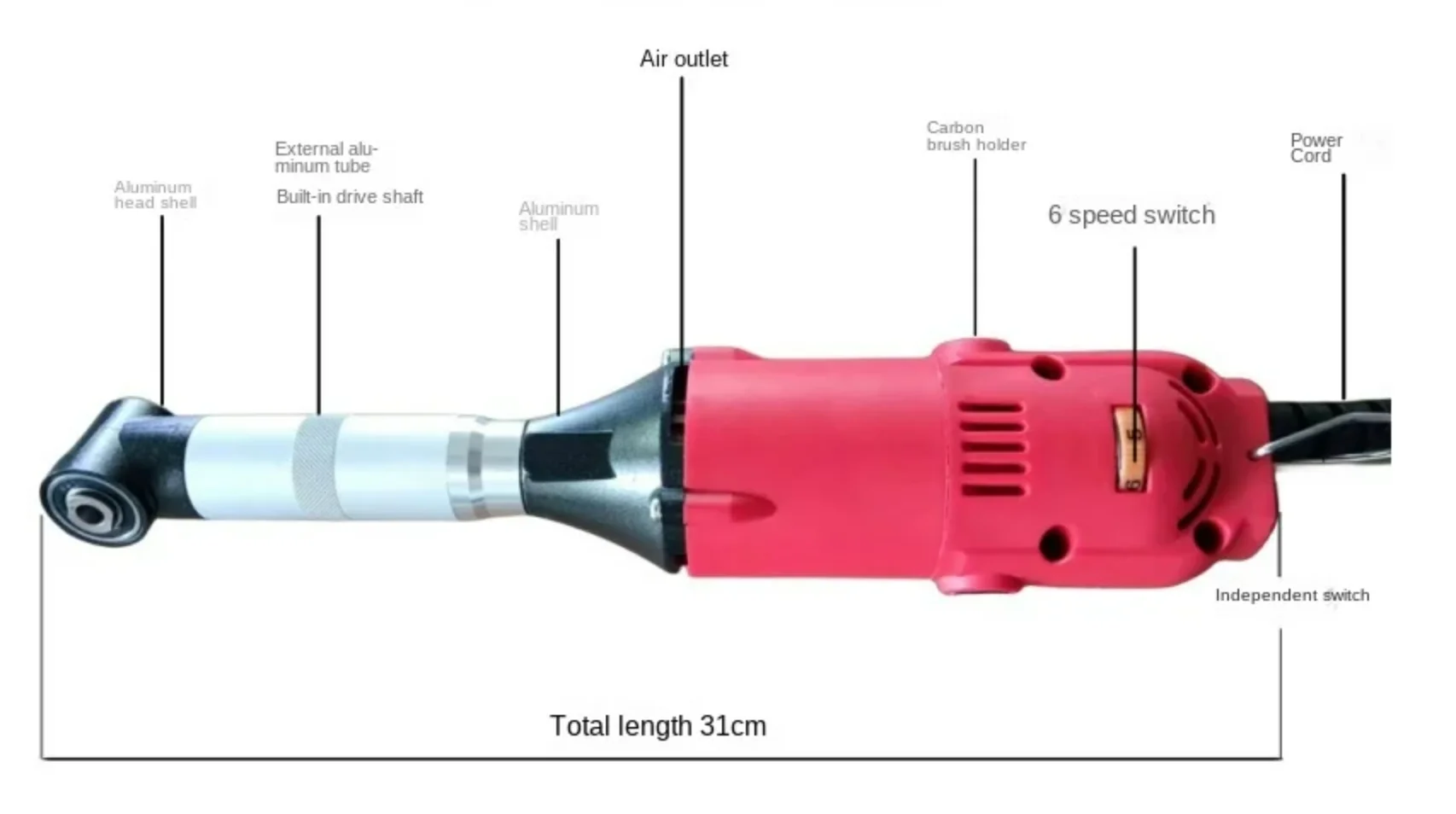90-Degree Rotary Tool Attachment | Multi-Purpose Engraving, Polishing & Cleaning Kit - Thumbnail 4