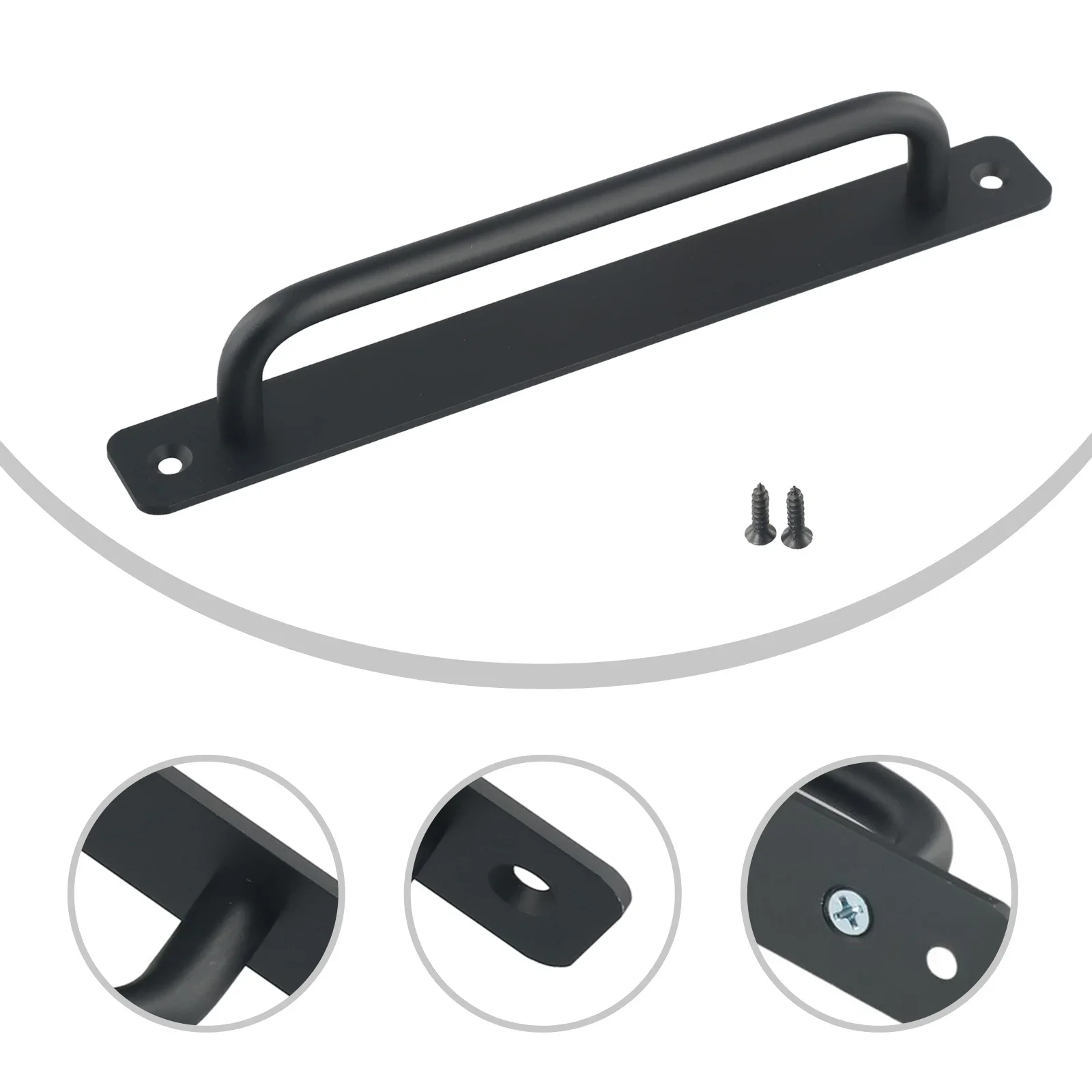 Alloy Sliding Door Handle | Non-Perforated Pull & Push Grip | For Gate, Toilet & Wood Doors - Thumbnail 3