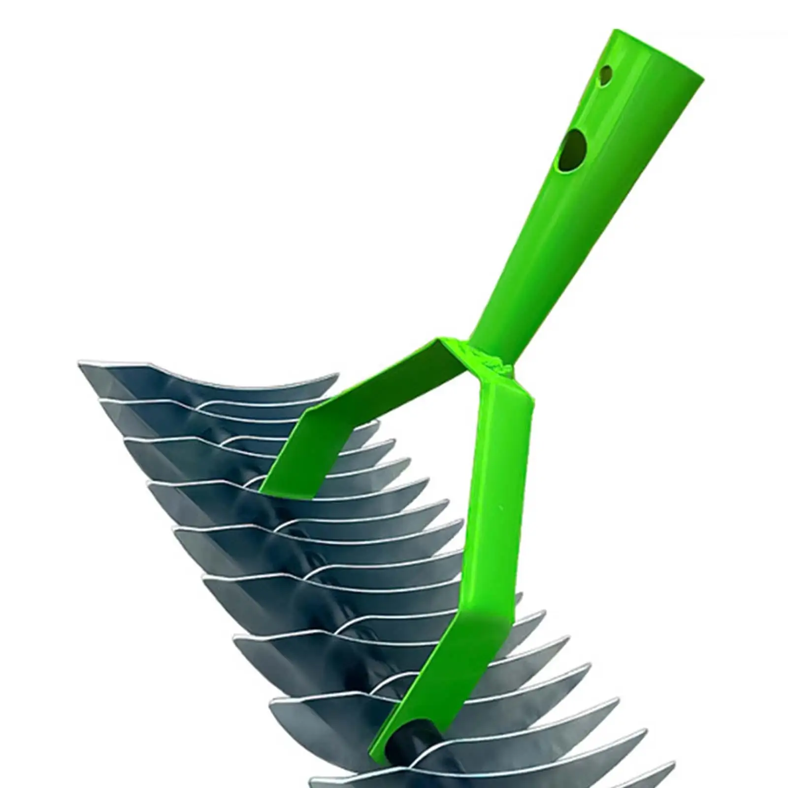 Thatching Rake | Curved Steel Tines | Professional Garden Scarifying Tool - Thumbnail 6